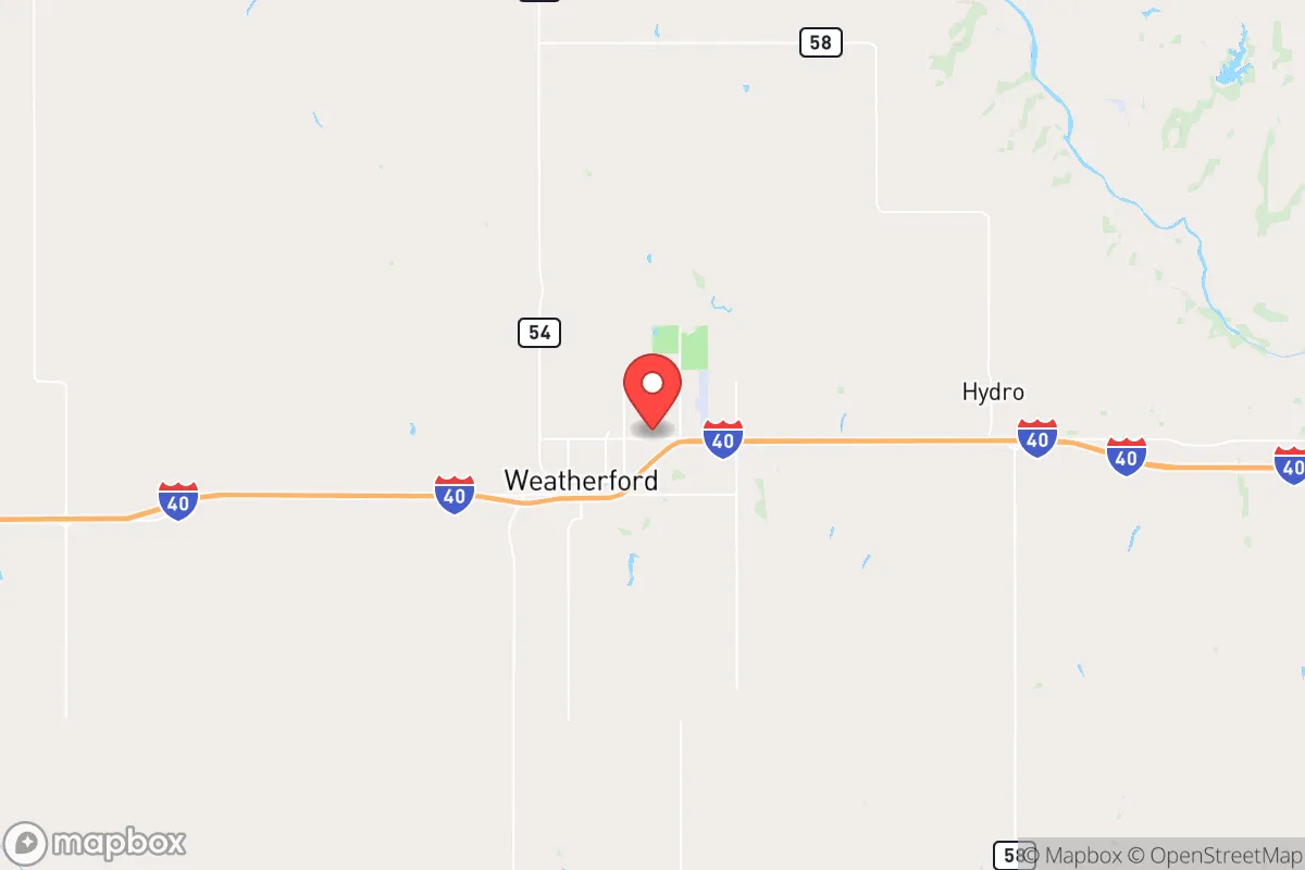 Map centered at 35.5379, -98.6852