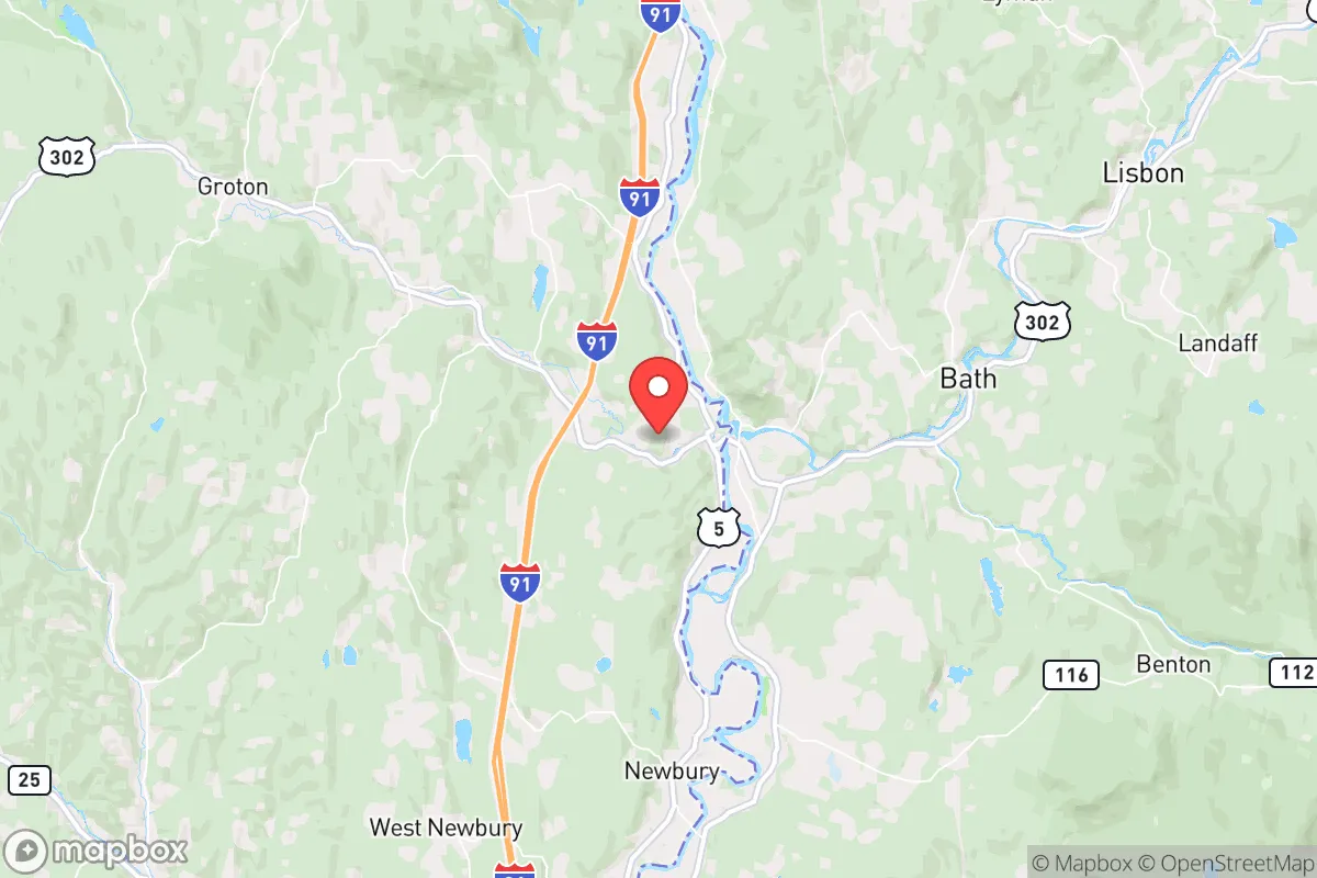 Map centered at 44.1538, -72.0624