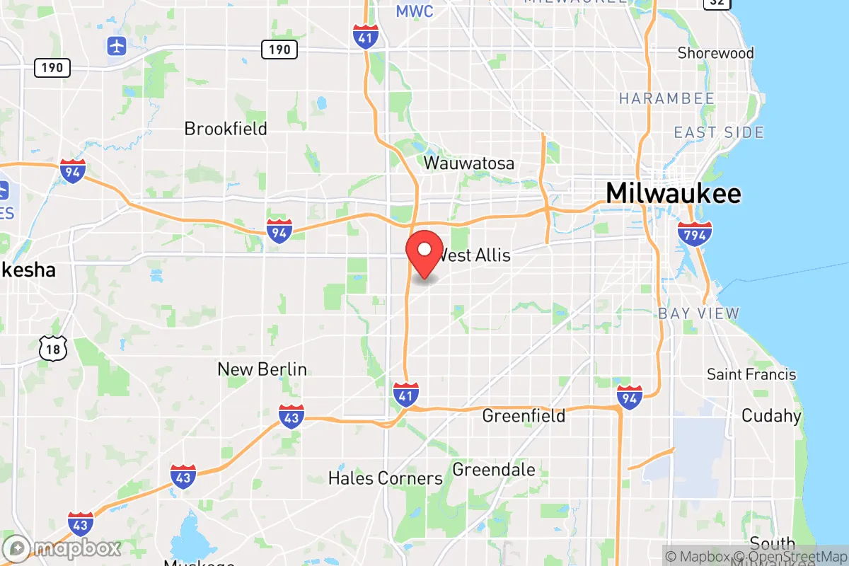 Map centered at 43.0068, -88.0296