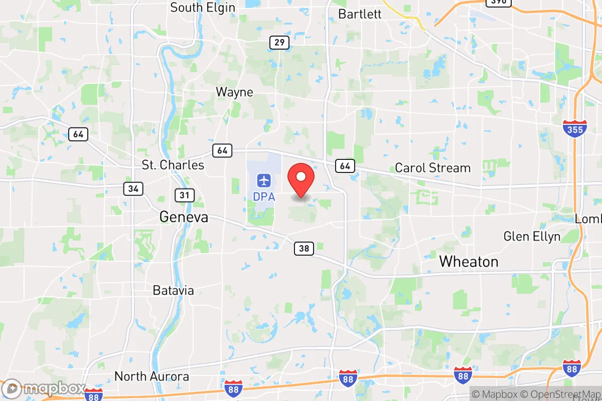 Map centered at 41.8958, -88.2251