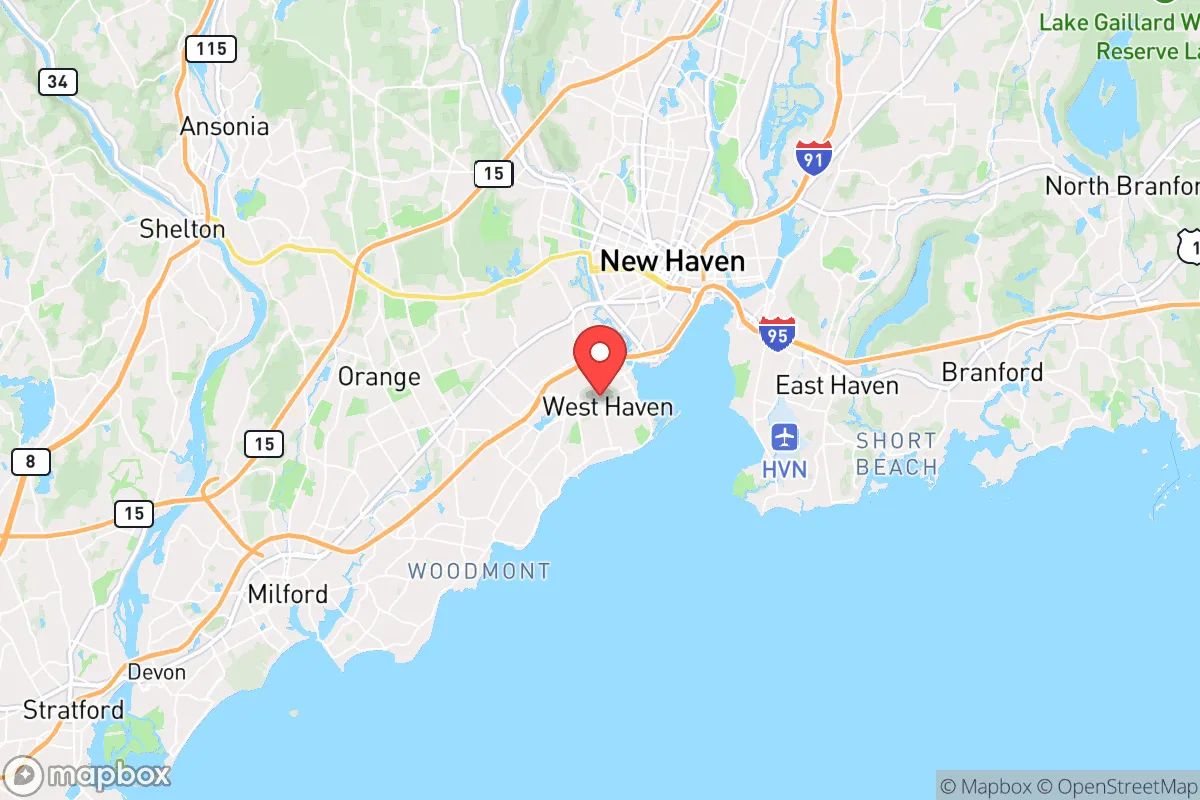 Map centered at 41.2738, -72.9670