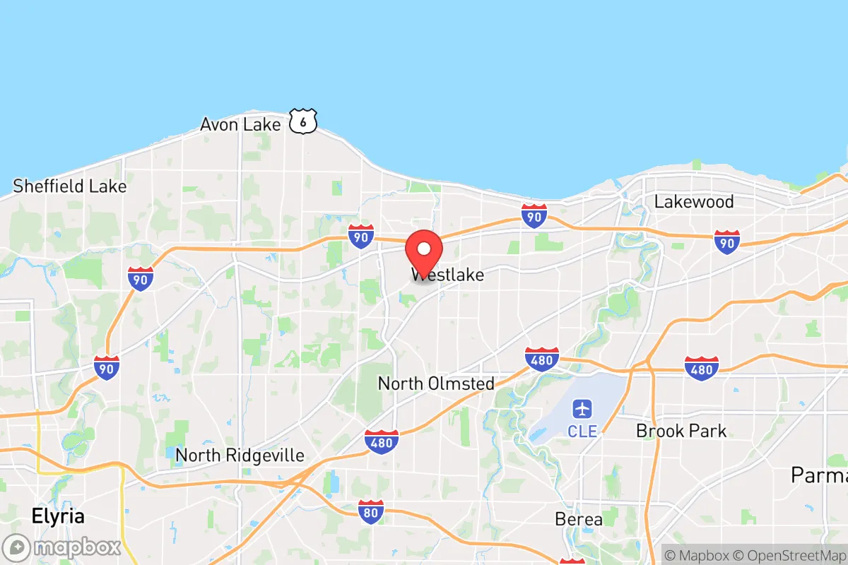 Map centered at 41.4524, -81.9294