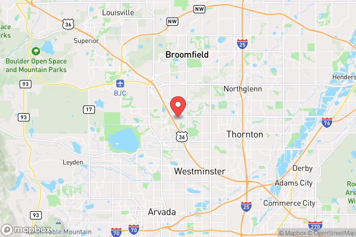 Map centered at 39.8836, -105.0625