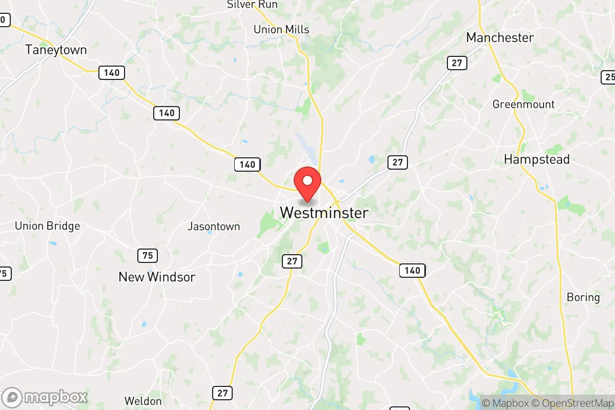 Map centered at 39.5792, -77.0071