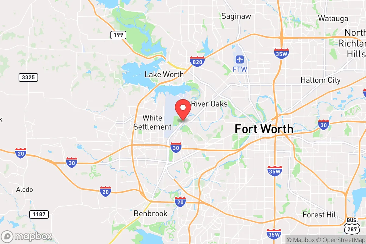 Map centered at 32.7599, -97.4238
