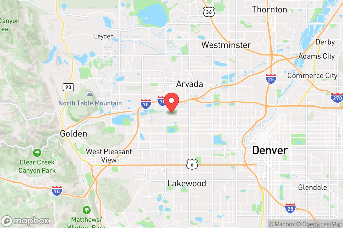 Map centered at 39.7728, -105.1029