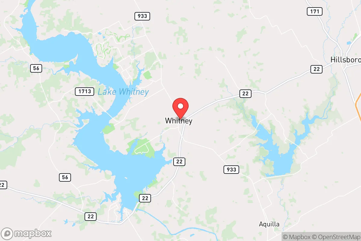 Map centered at 31.9520, -97.3193