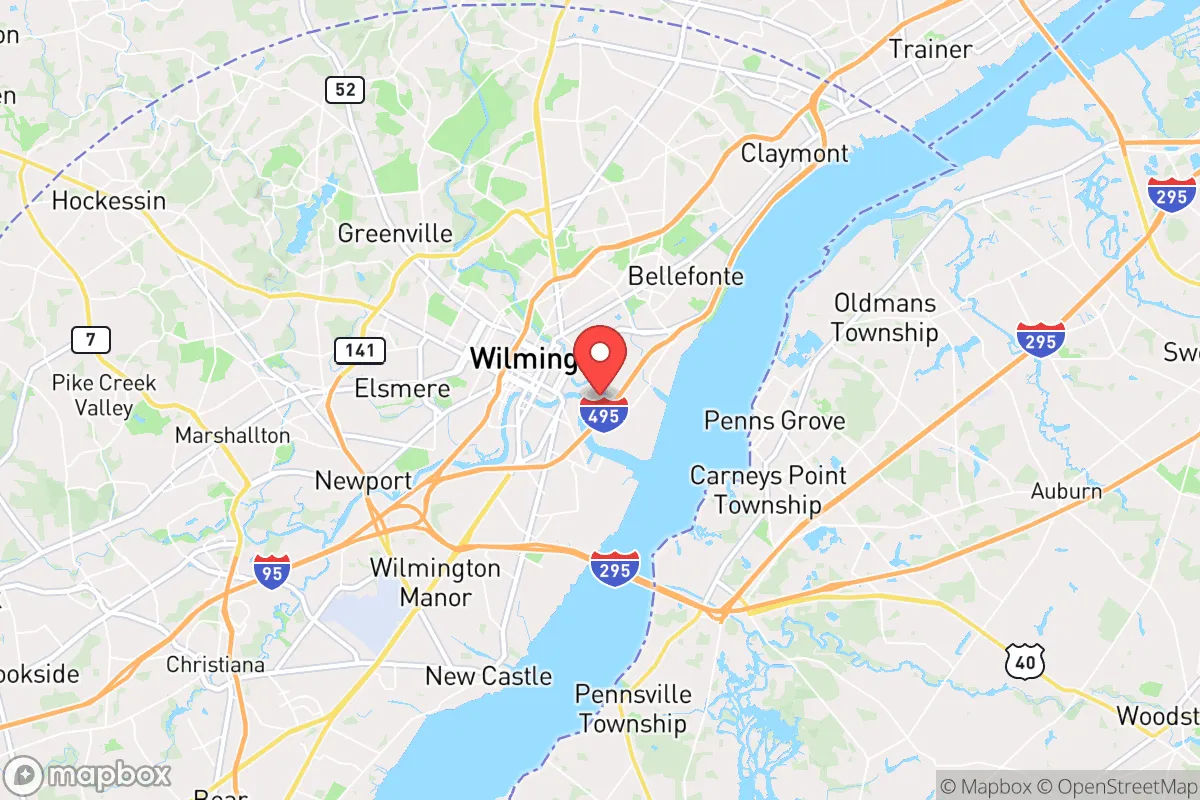 Map centered at 39.7350, -75.5279