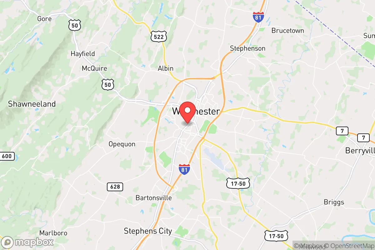 Map centered at 39.1735, -78.1746