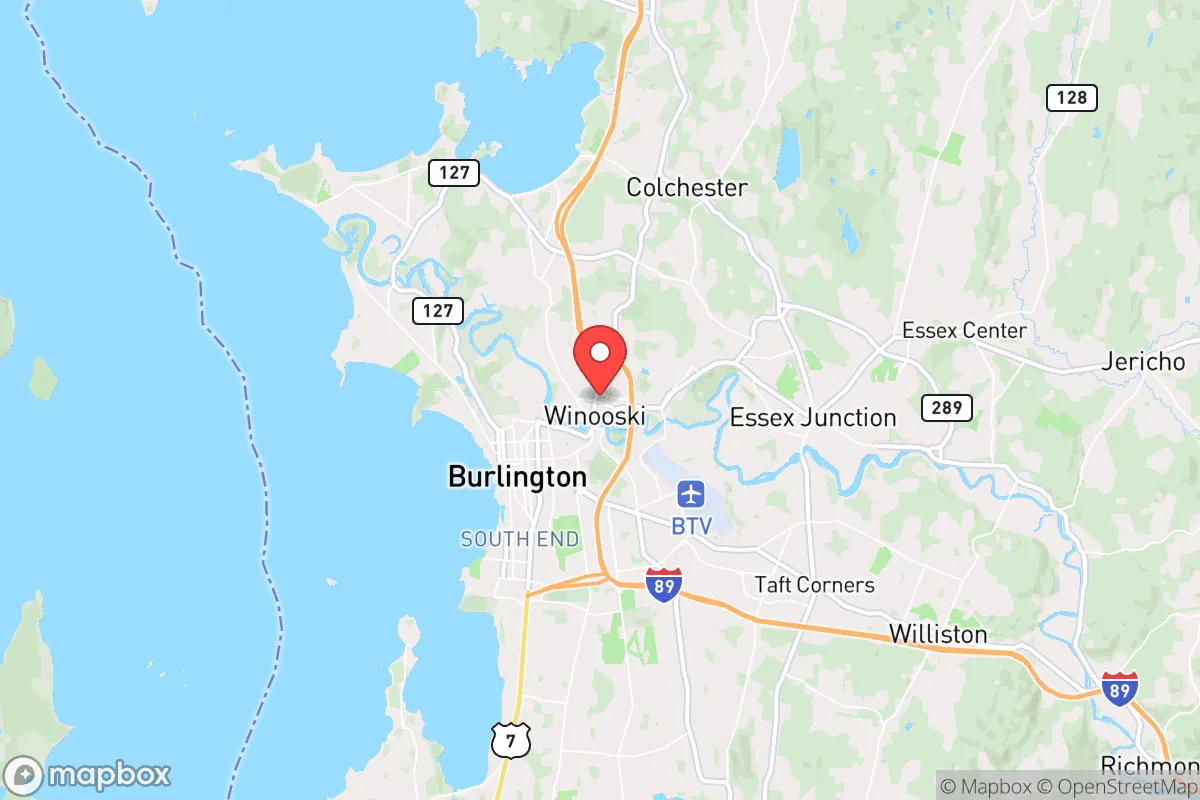 Map centered at 44.4949, -73.1845