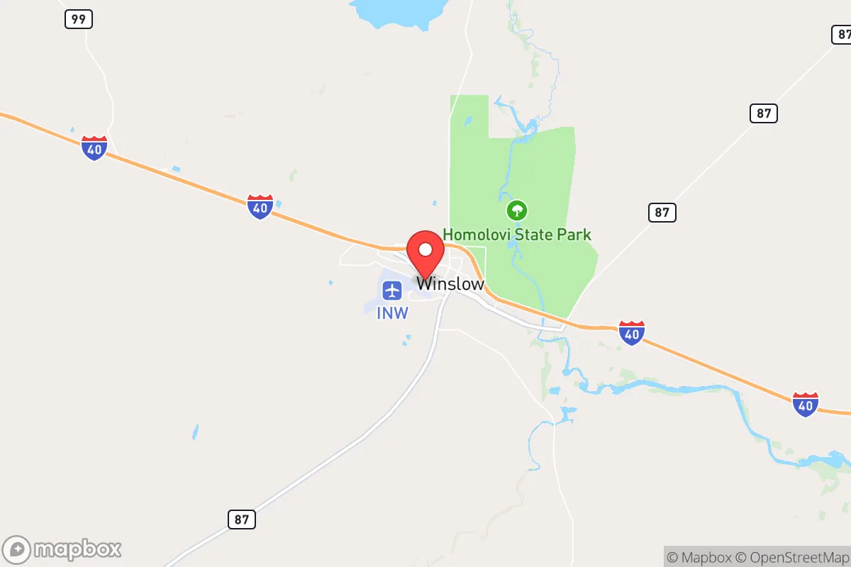 Map centered at 35.0243, -110.7094
