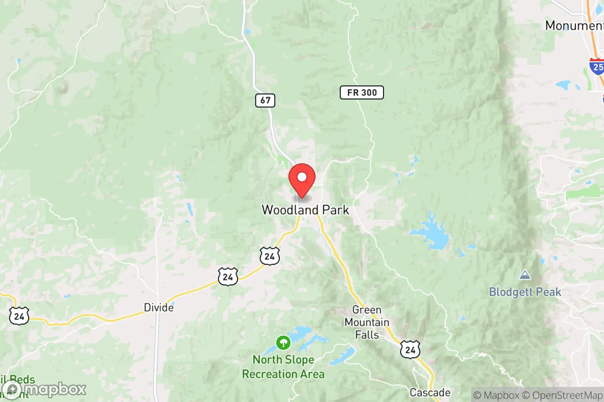Map centered at 38.9985, -105.0594