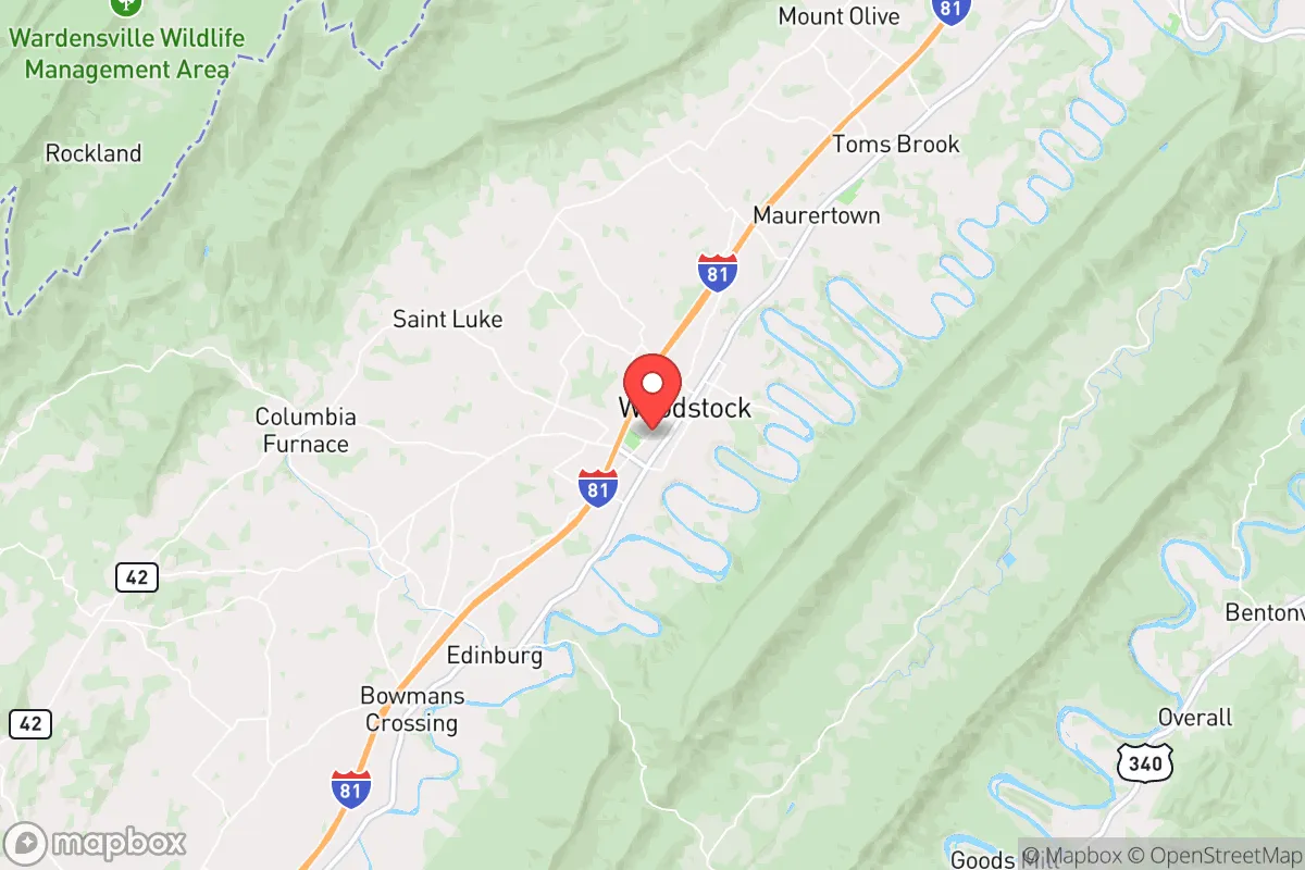 Map centered at 38.8750, -78.5160