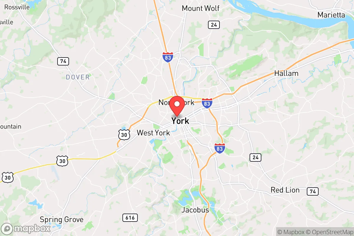 Map centered at 39.9651, -76.7315