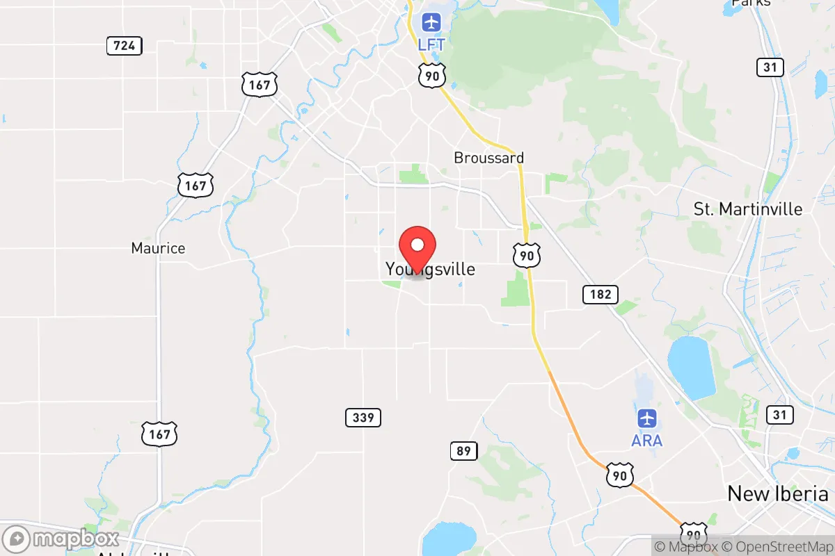 Map centered at 30.0958, -91.9965