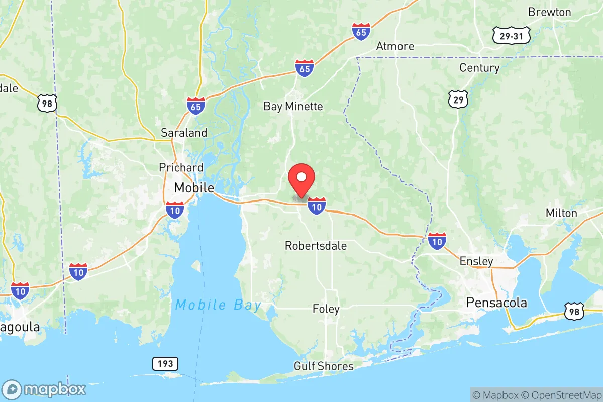 Map centered at 30.6602, -87.7498