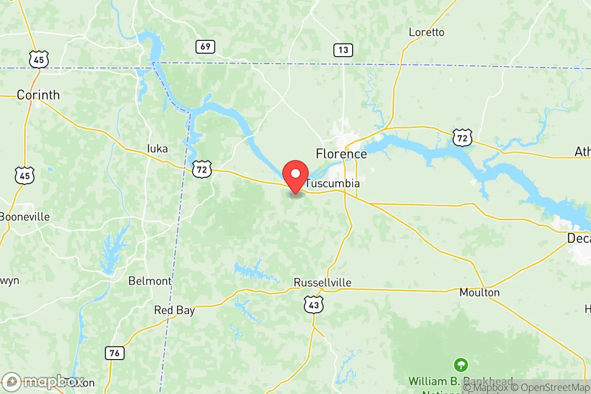 Map centered at 34.7005, -87.8049