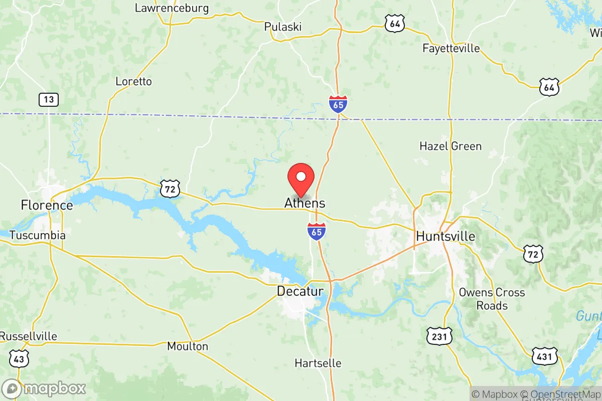 Map centered at 34.8100, -86.9813