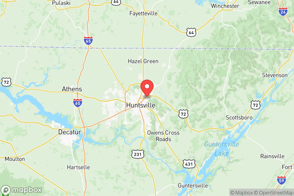 Map centered at 34.7629, -86.5502