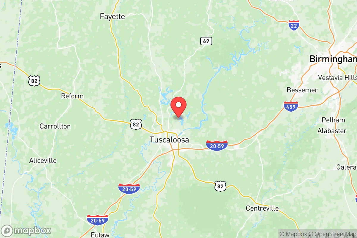 Map centered at 33.2894, -87.5250