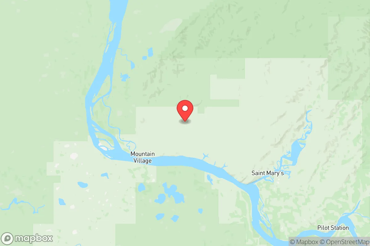 Map centered at 62.1570, -163.5406