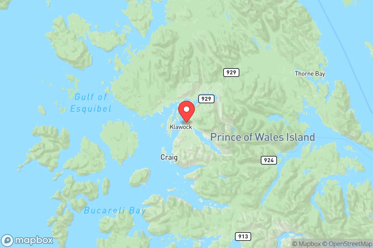 Map centered at 55.5596, -133.0716