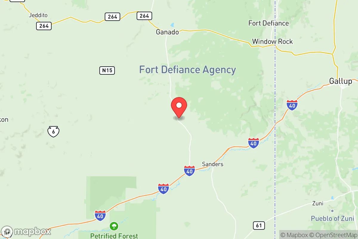 Map centered at 35.3843, -109.4884