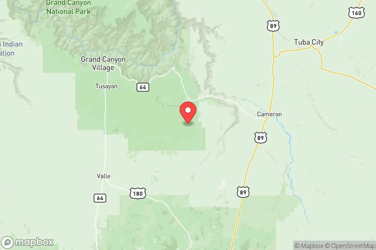 Map centered at 35.8353, -111.7688