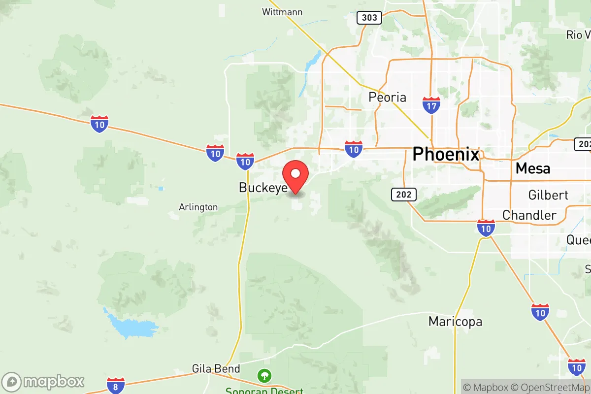 Map centered at 33.3483, -112.4932