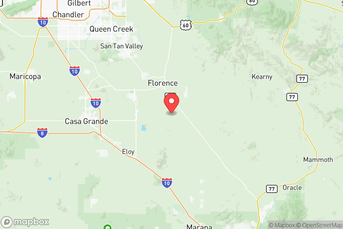 Map centered at 32.9046, -111.3447