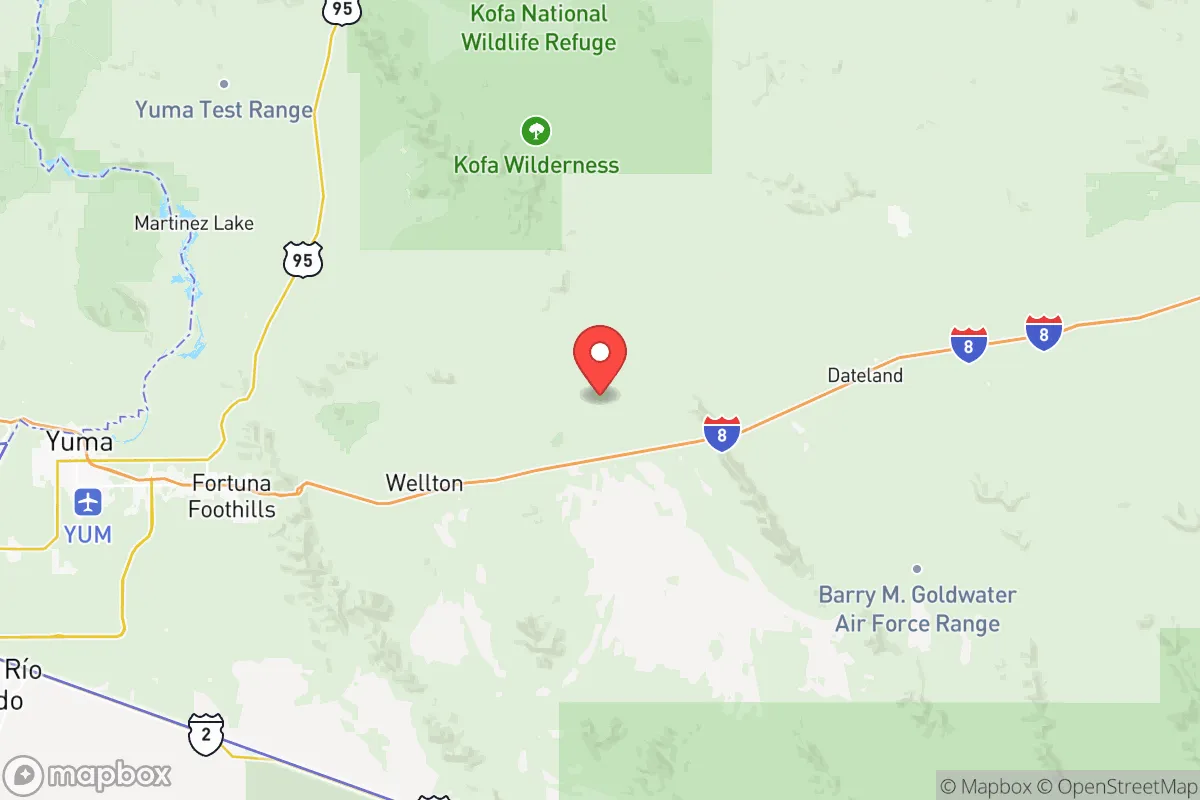 Map centered at 32.7689, -113.9056