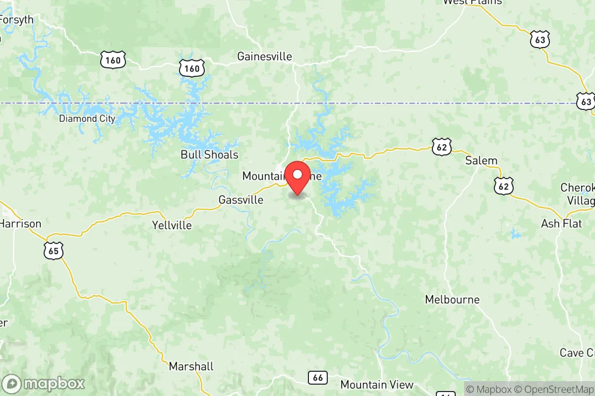 Map centered at 36.2870, -92.3369