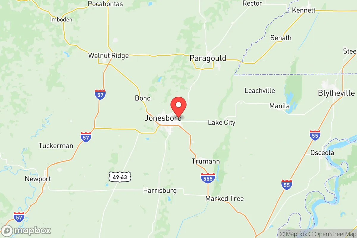 Map centered at 35.8309, -90.6329