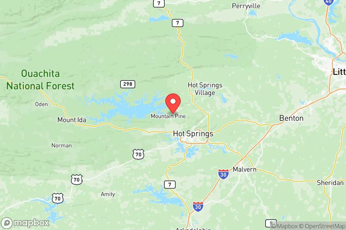 Map centered at 34.5767, -93.1504