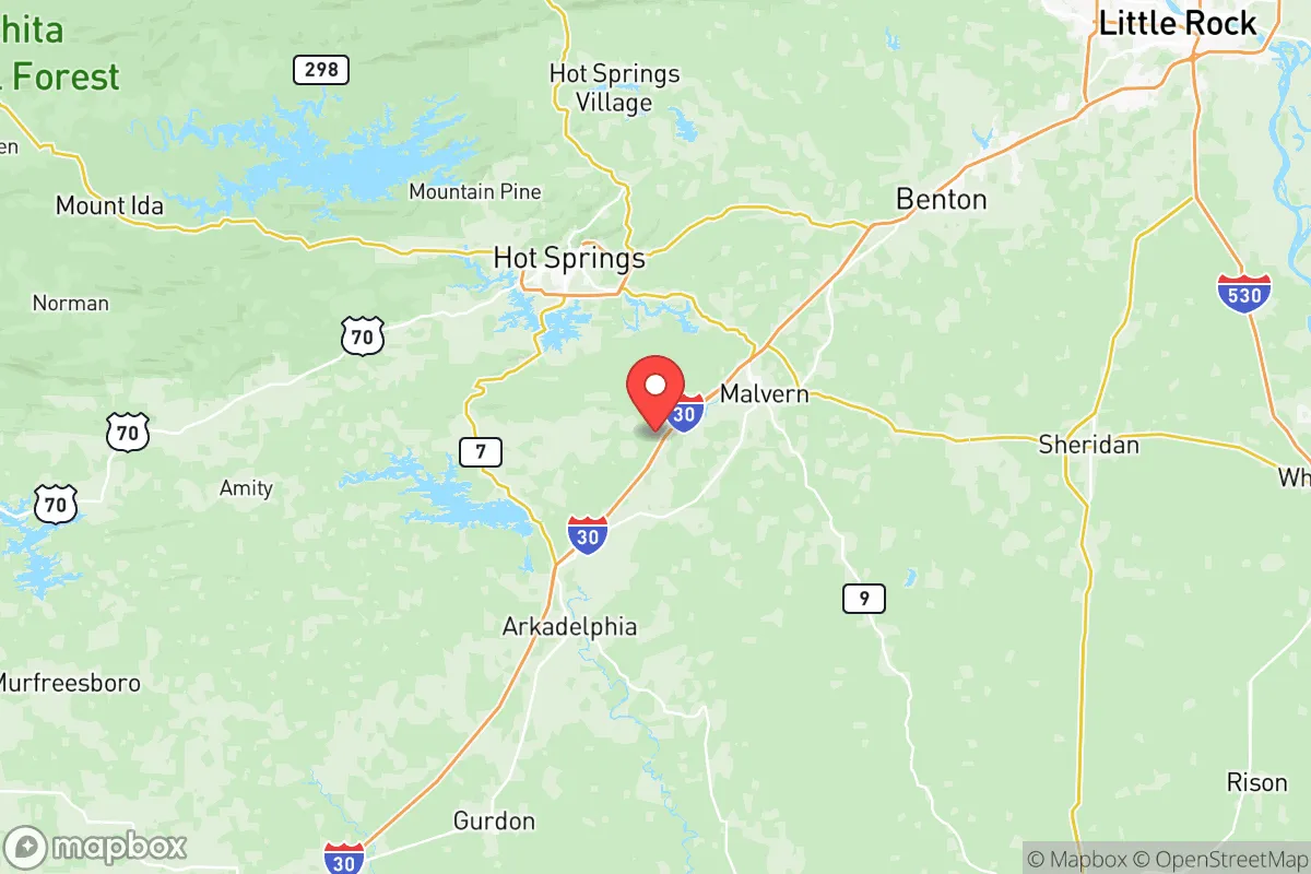 Map centered at 34.3177, -92.9461