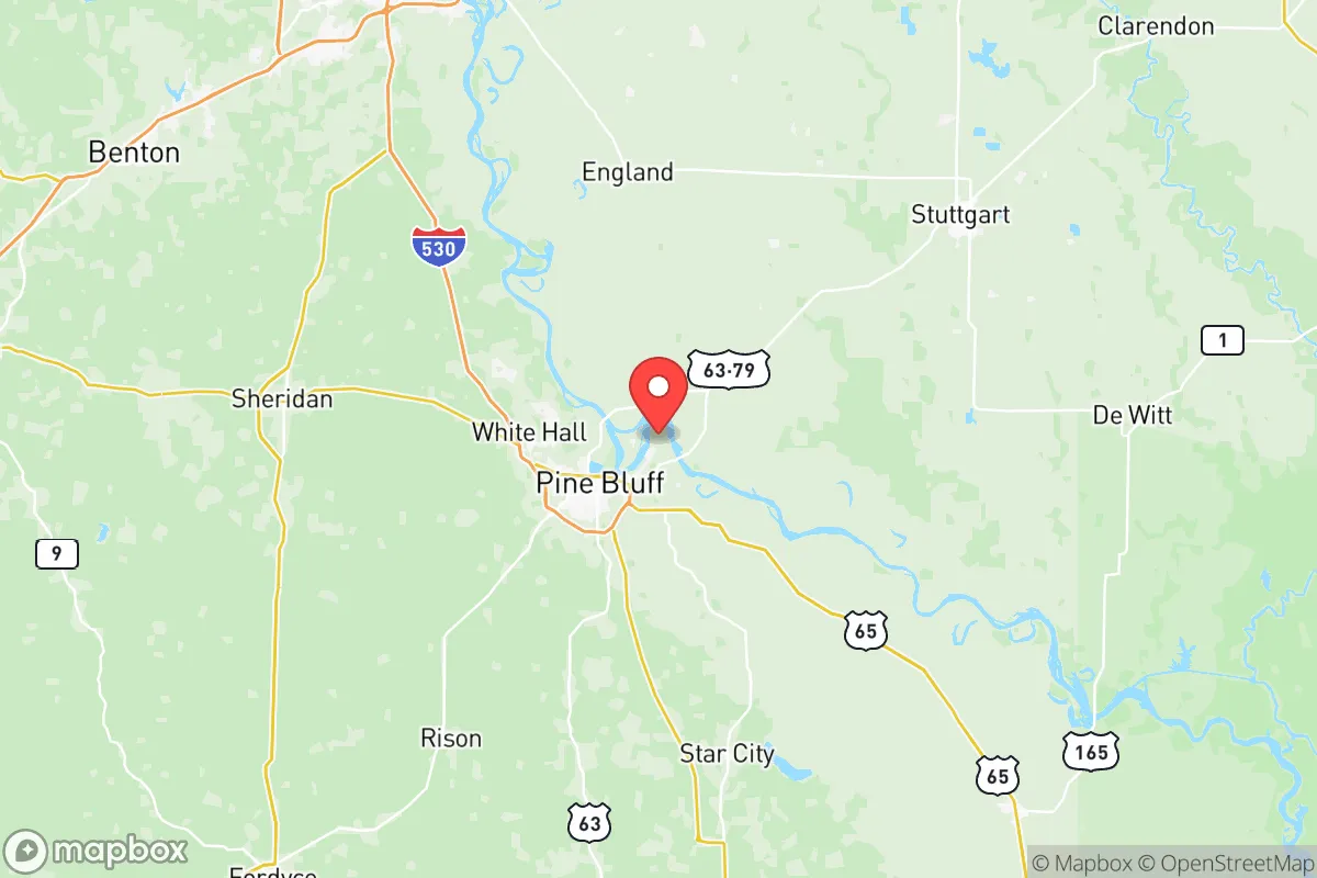 Map centered at 34.2683, -91.9303