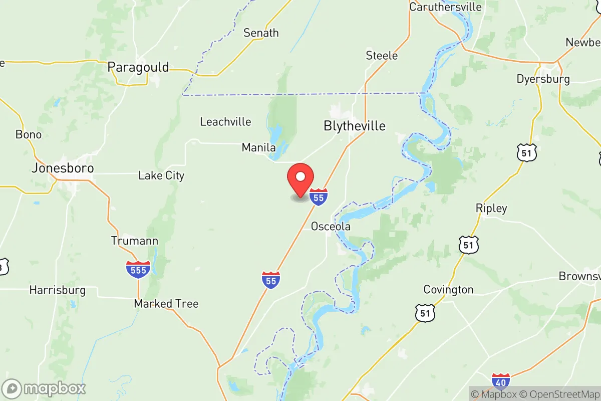 Map centered at 35.7623, -90.0523