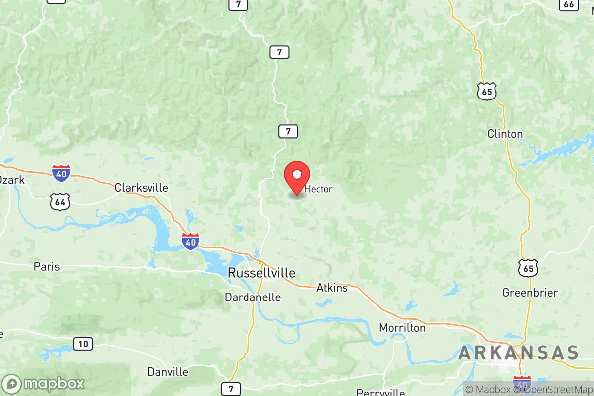 Map centered at 35.4477, -93.0346