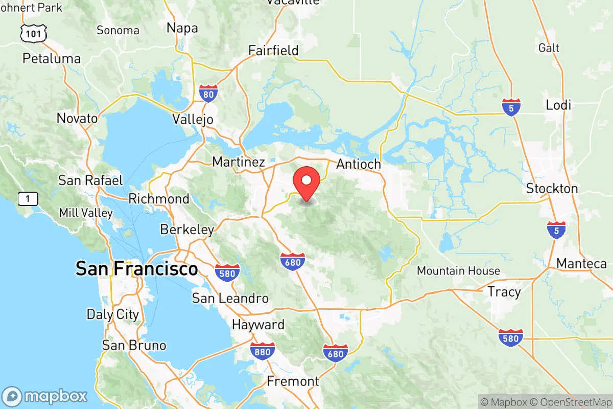 Map centered at 37.9235, -121.9510