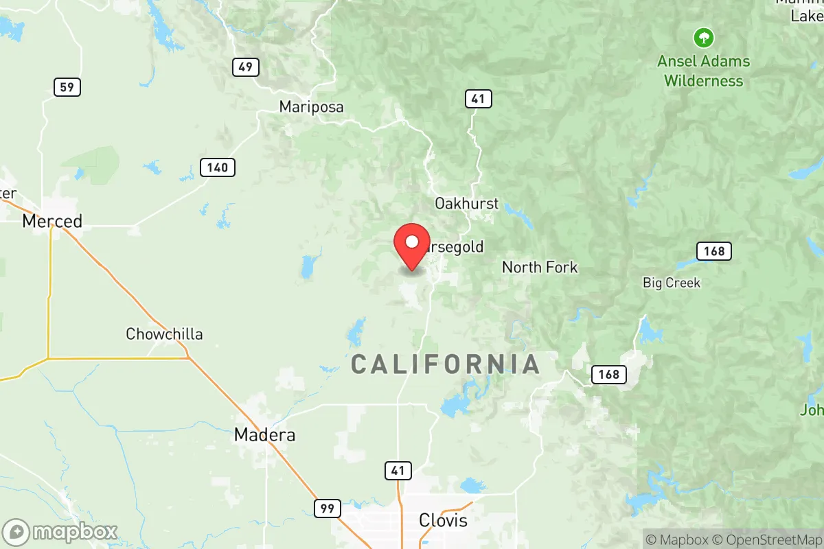 Map centered at 37.2179, -119.7647