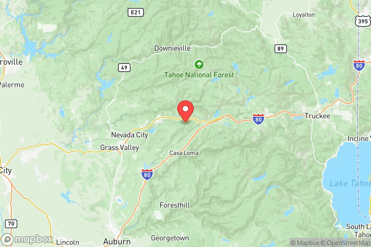 Map centered at 39.3017, -120.7695