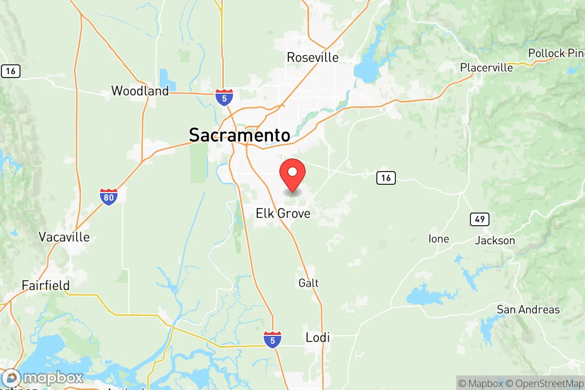 Map centered at 38.4491, -121.3445