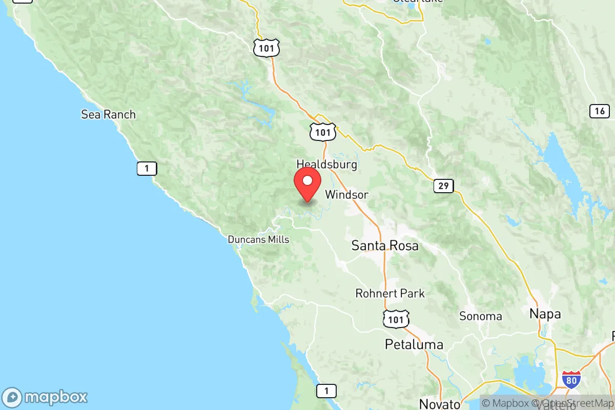 Map centered at 38.5253, -122.9219