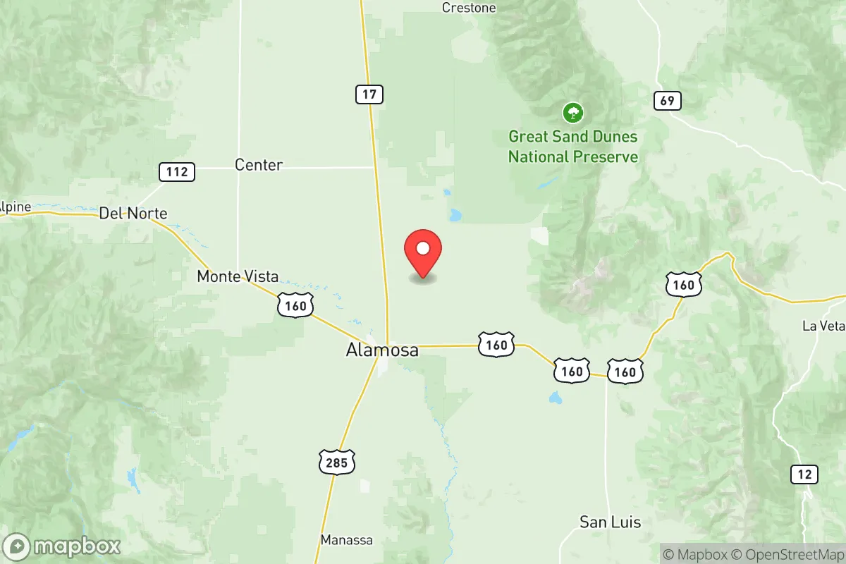 Map centered at 37.5728, -105.7884