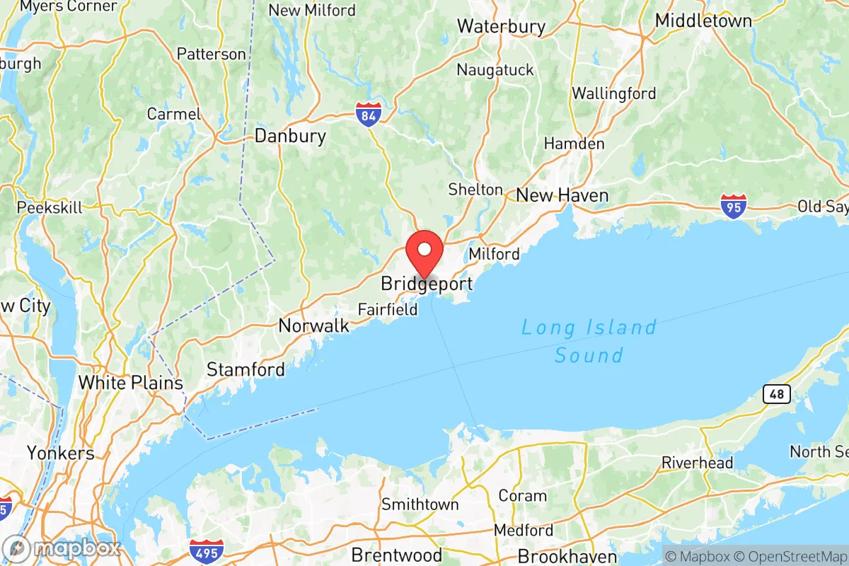Map centered at 41.1799, -73.1923