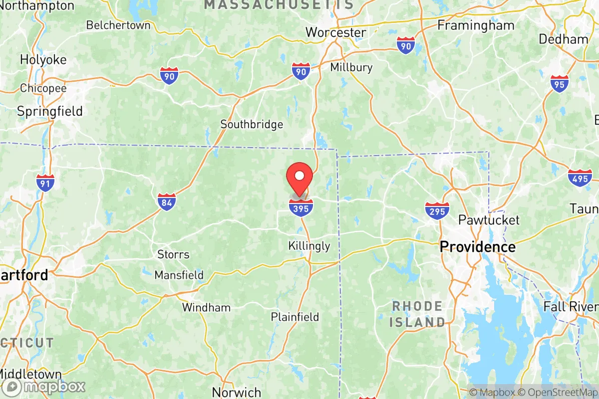 Map centered at 41.9209, -71.9021