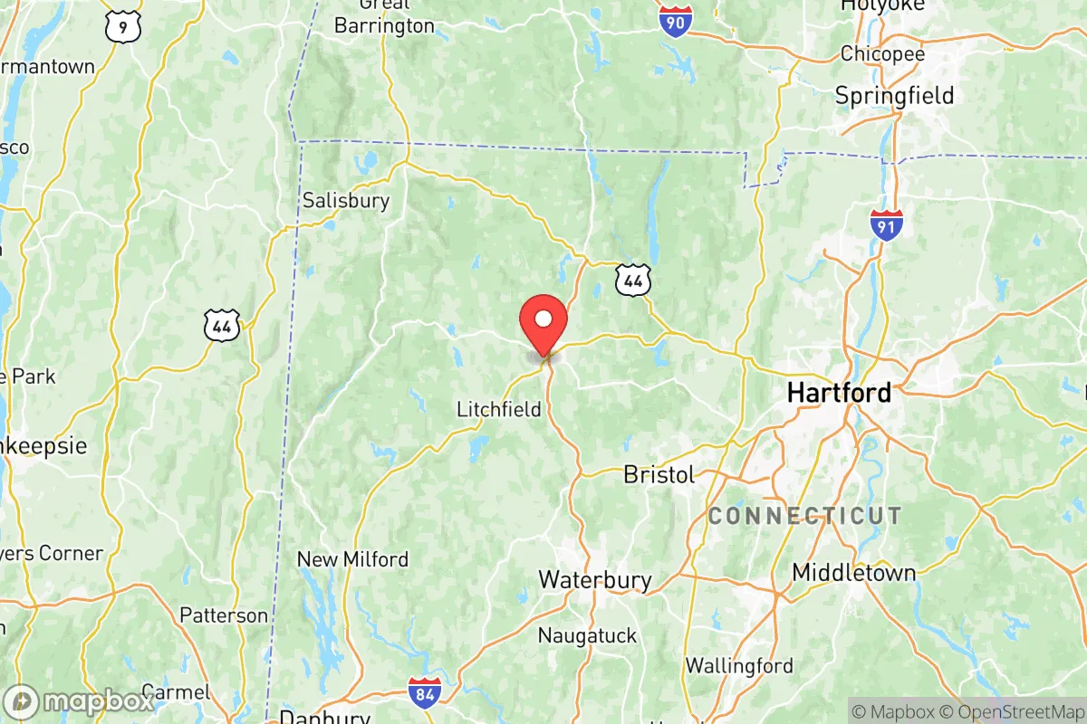 Map centered at 41.8008, -73.1214