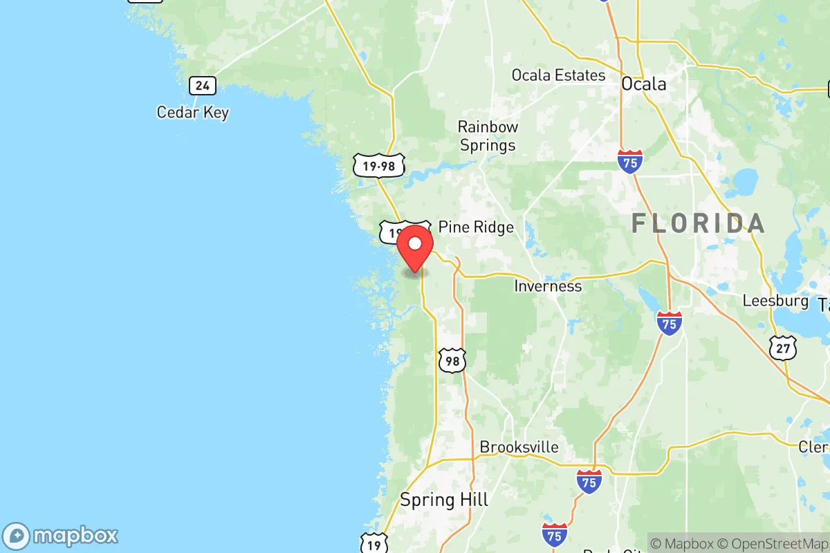 Map centered at 28.8522, -82.5942