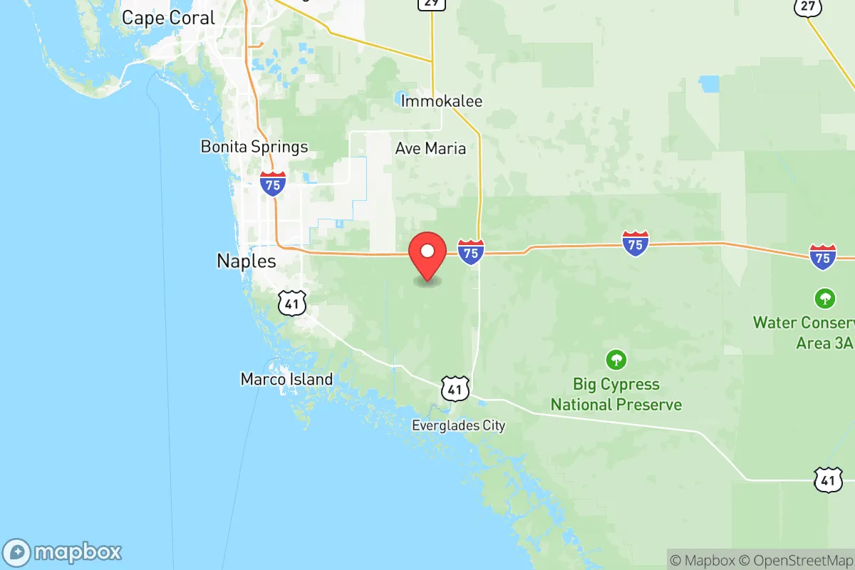 Map centered at 26.1004, -81.4444