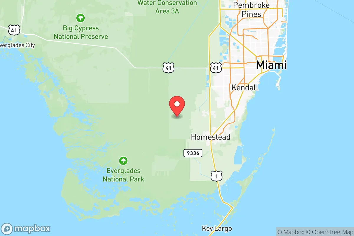 Map centered at 25.5516, -80.6327
